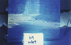 failed plate-fin heat exchanger